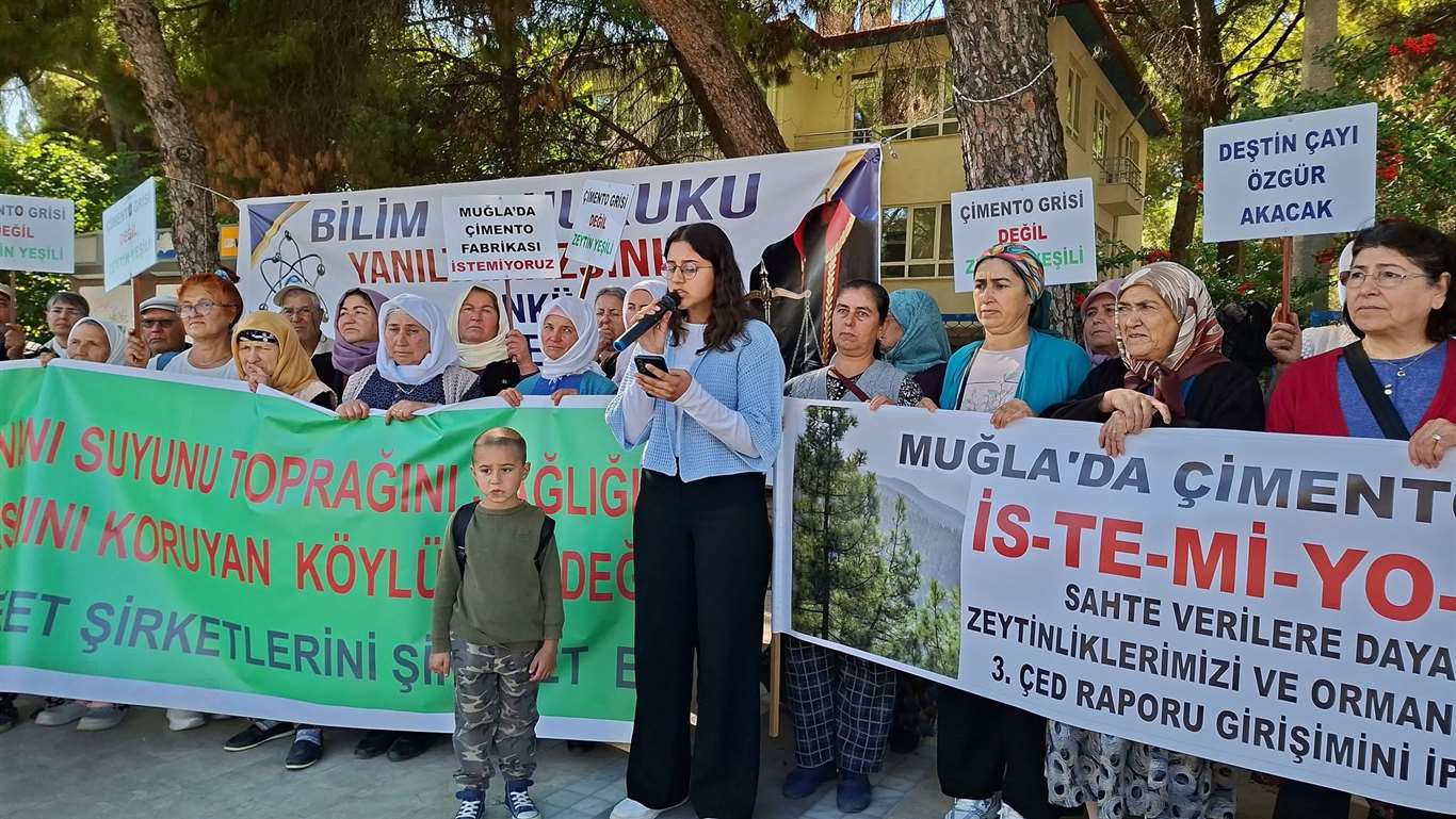 Muğla’da çimento fabrikasına karşı adalet nöbeti sürüyor haberi